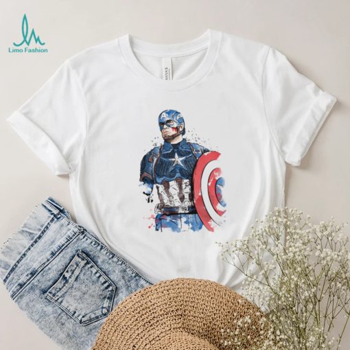 Captain Watercolor Captain America T Shirt