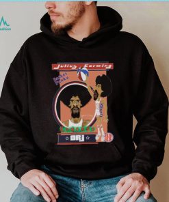 Cartoon Design Dr J Julius Erving Basketball shirt