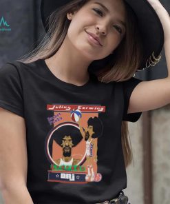 Cartoon Design Dr J Julius Erving Basketball shirt
