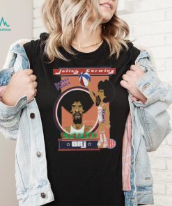 Cartoon Design Dr J Julius Erving Basketball shirt