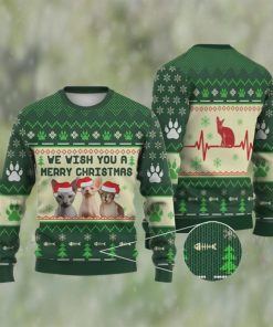 Cat Christmas Sweater Sphynx Cat We Wish You A Merry Ugly Christmas Sweater 3D