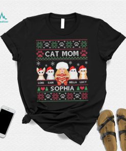 Cat Mom Loki Sam Bella Lucy Sophia Ugly Christmas Shirt