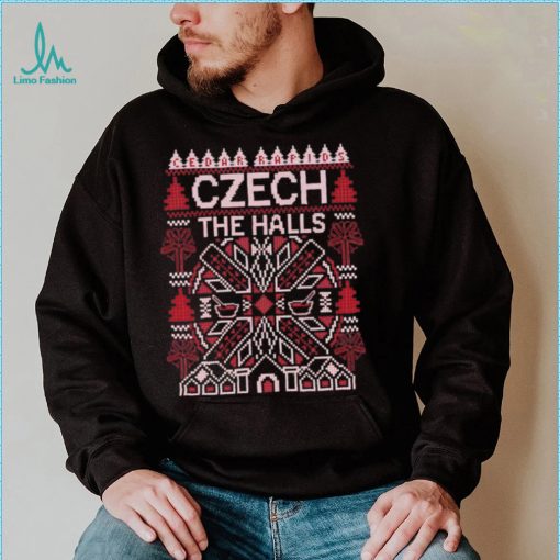 Cedar Rapids Czech the halls ugly Christmas shirt