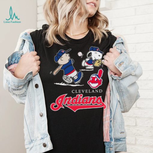 Charlie Brown Snoopy Cleveland Indians Shirt