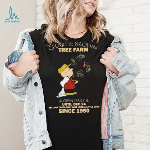 Charlie Brown Tree Farm Brown And Snoopy Since 1950 Shirt