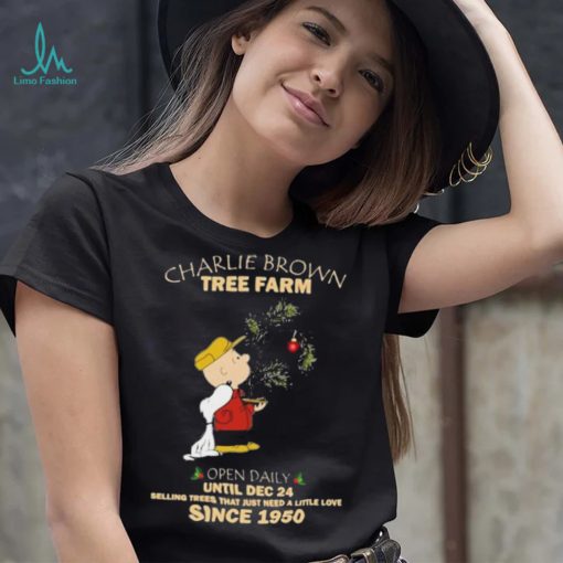 Charlie Brown Tree Farm Brown And Snoopy Since 1950 Shirt