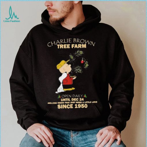 Charlie Brown Tree Farm Brown And Snoopy Since 1950 Shirt