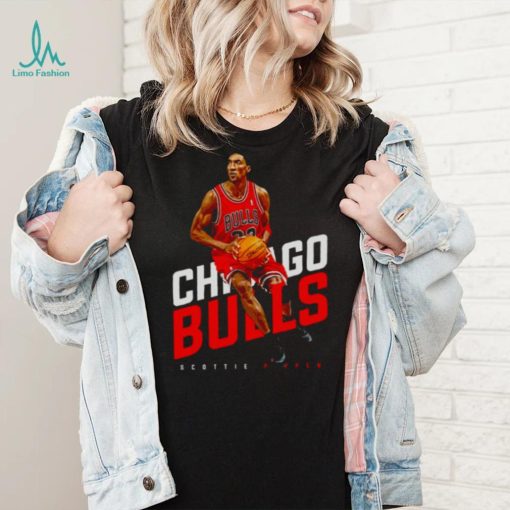 Chicago Bulls Basketball Red Art Scottie Pippen shirt
