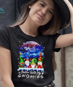 Chillin’ With My Gnomes Lights Moon Merry Christmas Shirt