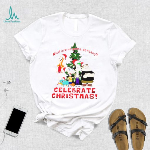 Christmas Group Celebrate Xmas Phineas And Ferb shirt
