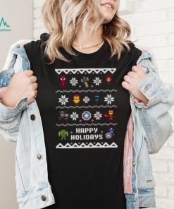 Christmas Happy Holidays Avengers Pixel shirt