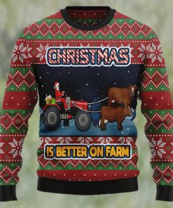 Christmas Is Better On Farm Ugly Christmas Sweater, Xmas Sweatshirt