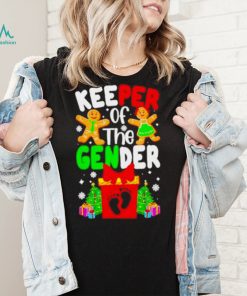 Christmas Keeper Of The Gender Reveal Baby Shirt