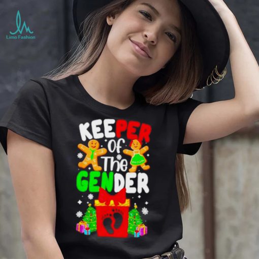 Christmas Keeper Of The Gender Reveal Baby Shirt