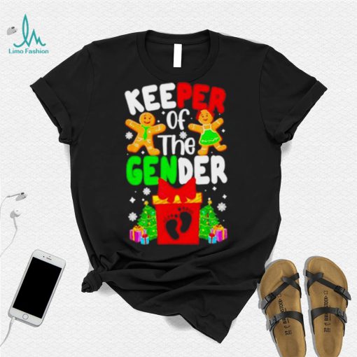 Christmas Keeper Of The Gender Reveal Baby Shirt