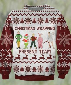 Christmas Wrapping Present Team Grinch Ugly Sweater