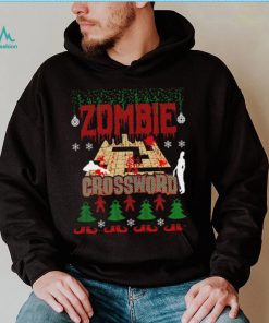 Christmas Zombie crossword game ugly shirt