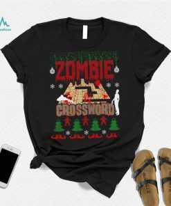 Christmas Zombie crossword game ugly shirt