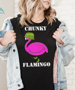 Chunky Flamingo veteran hat art shirt