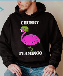 Chunky Flamingo veteran hat art shirt