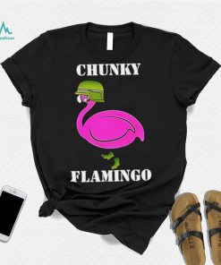 Chunky Flamingo veteran hat art shirt