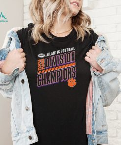 Clemson Tigers 2022 ACC Atlantic Division Football Champions Slanted Knockout T Shirt