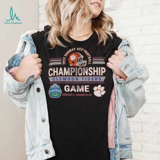 Clemson Tigers Subway Atlantic Coast Conference Football Championship Game 2022 Shirt