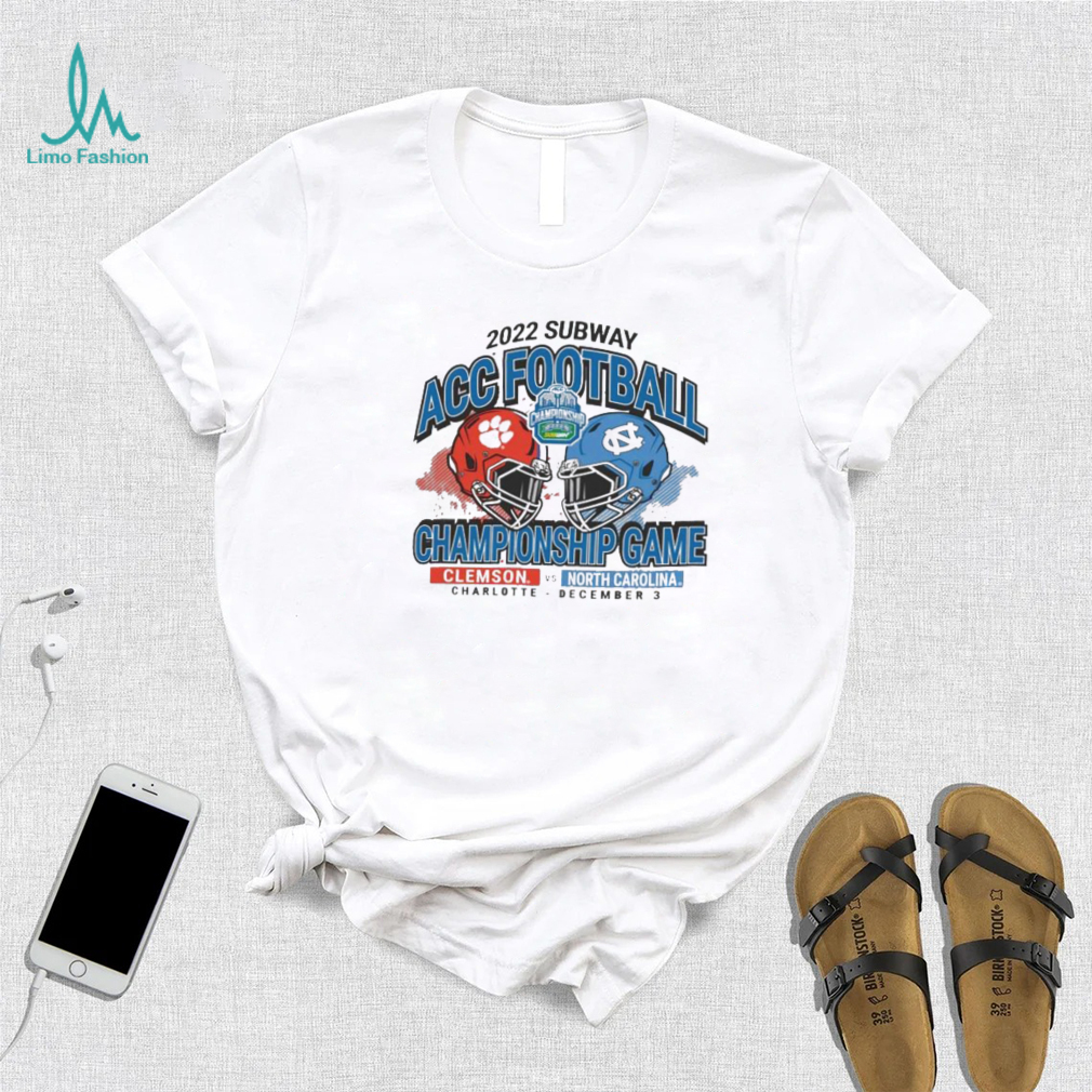 Clemson Vs North Carolina 2022 Subway ACC Football Championship Game Vintage Helmet Shirt Clemson Vs North Carolina 2022 Subway ACC Football Championship Game Vintage Helmet Shirt