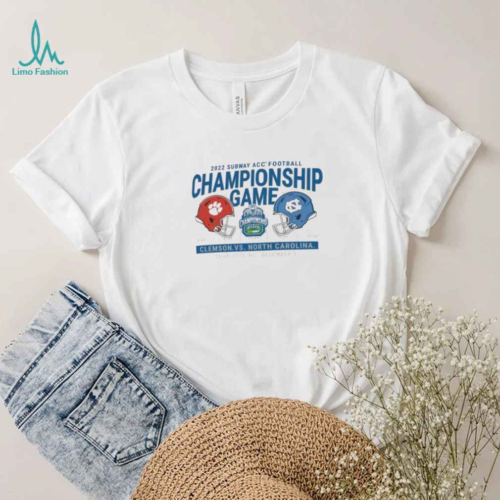 Clemson Vs North Carolina Subway ACC Football Championship Game Charlotte December 3, 2022 Shirt Clemson Vs North Carolina Subway ACC Football Championship Game Charlotte December 3, 2022 Shirt
