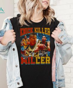 Collage Design Reggie Miller Choke Signature Basketball shirt