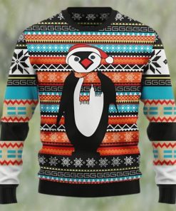 Colorful Pattern Penguin Lover Ugly Christmas Sweater