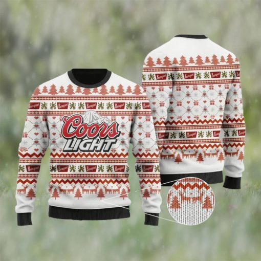 Coors Light Beer Christmas Ugly Sweater, Faux Wool Sweater, Gifts For Beer Lovers, International Beer Day, Best Christmas Gifts For 2022 – Prinvity