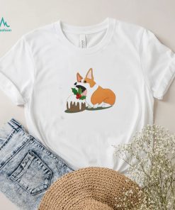 Corgi Eating Cupcake Christmas Corgi Shirt