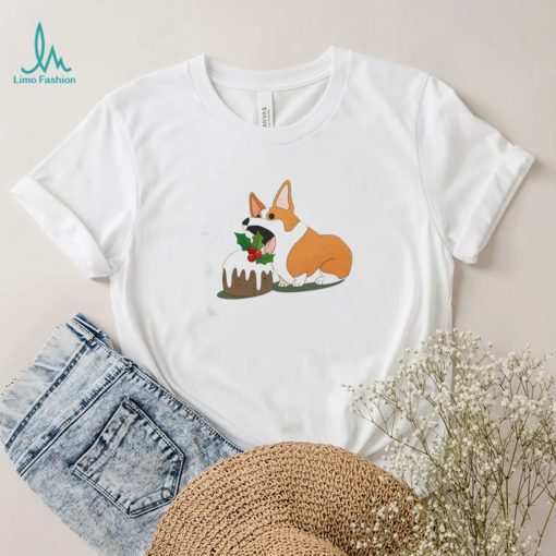 Corgi Eating Cupcake Christmas Corgi Shirt