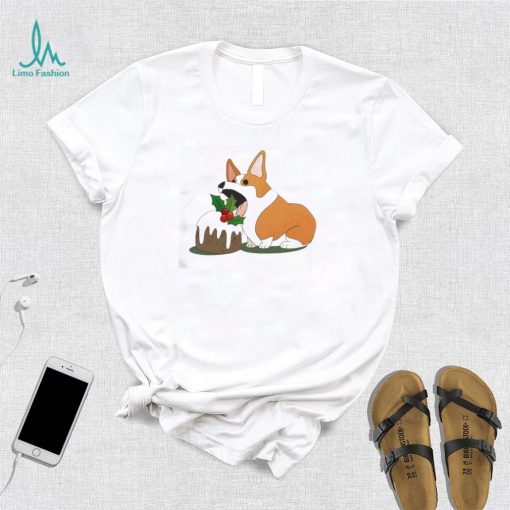 Corgi Eating Cupcake Christmas Corgi Shirt