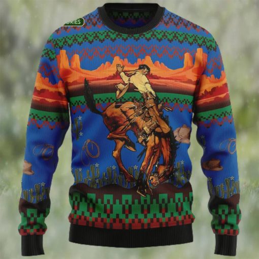 Cowboy Desert Ugly Christmas Sweater