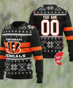 Custom NFL Cincinnati Football Ugly Christmas Sweater Bengals Gifts