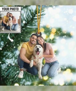 Custom Photo Shape Ornament For Dog Lovers