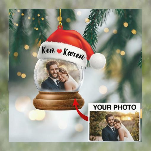Custom Photo Snowball Ornament