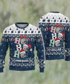 Customized NFL Dallas Football Ho Ho Ho Ugly Christmas Sweater Cowboys Gift Ideas