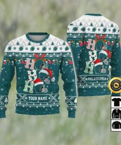 Customized Philadelphia Eagles Ugly Christmas Sweater, Faux Wool Sweater, National Football League, Gifts For Fans Football Nfl, Football 3D Ugly Sweater – Prinvity