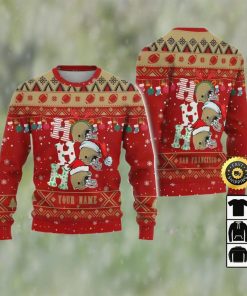 Customized San Francisco 49ers Ugly Christmas Sweater, Faux Wool Sweater, National Football League, Gifts For Fans Football Nfl, Football 3D Ugly Sweater – Prinvity