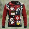 Penguin Christmas Tree And Gift Ugly Christmas Sweater