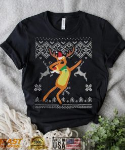 Dabbing Reindeer Ugly T Shirt Christmas Gift