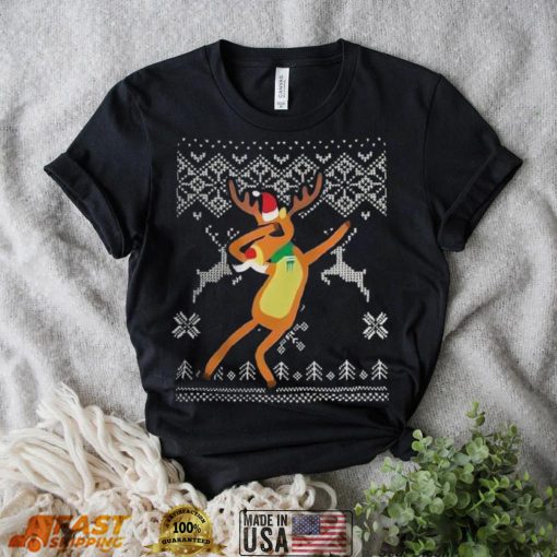 Dabbing Reindeer Ugly T Shirt Christmas Gift