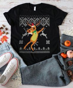 Dabbing Reindeer Ugly T Shirt Christmas Gift