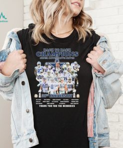 Dallas Cowboys Back To Back Champions 30th Anniversary Thank You For The Memories Signatures Shirt2