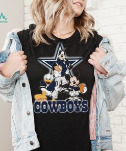 Dallas Cowboys Mickey Mouse Donald Duck Goofy Baseball Shirt