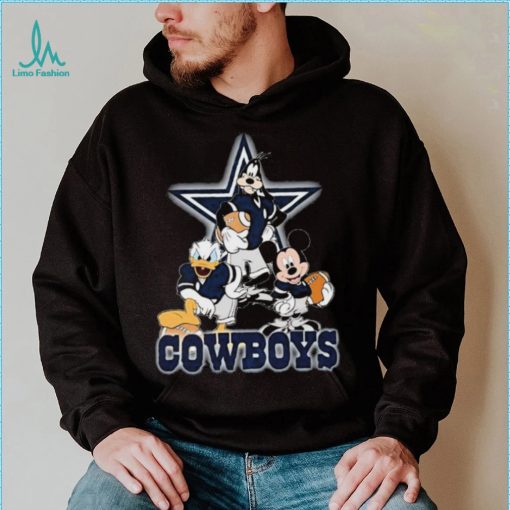 Dallas Cowboys Mickey Mouse Donald Duck Goofy Baseball Shirt