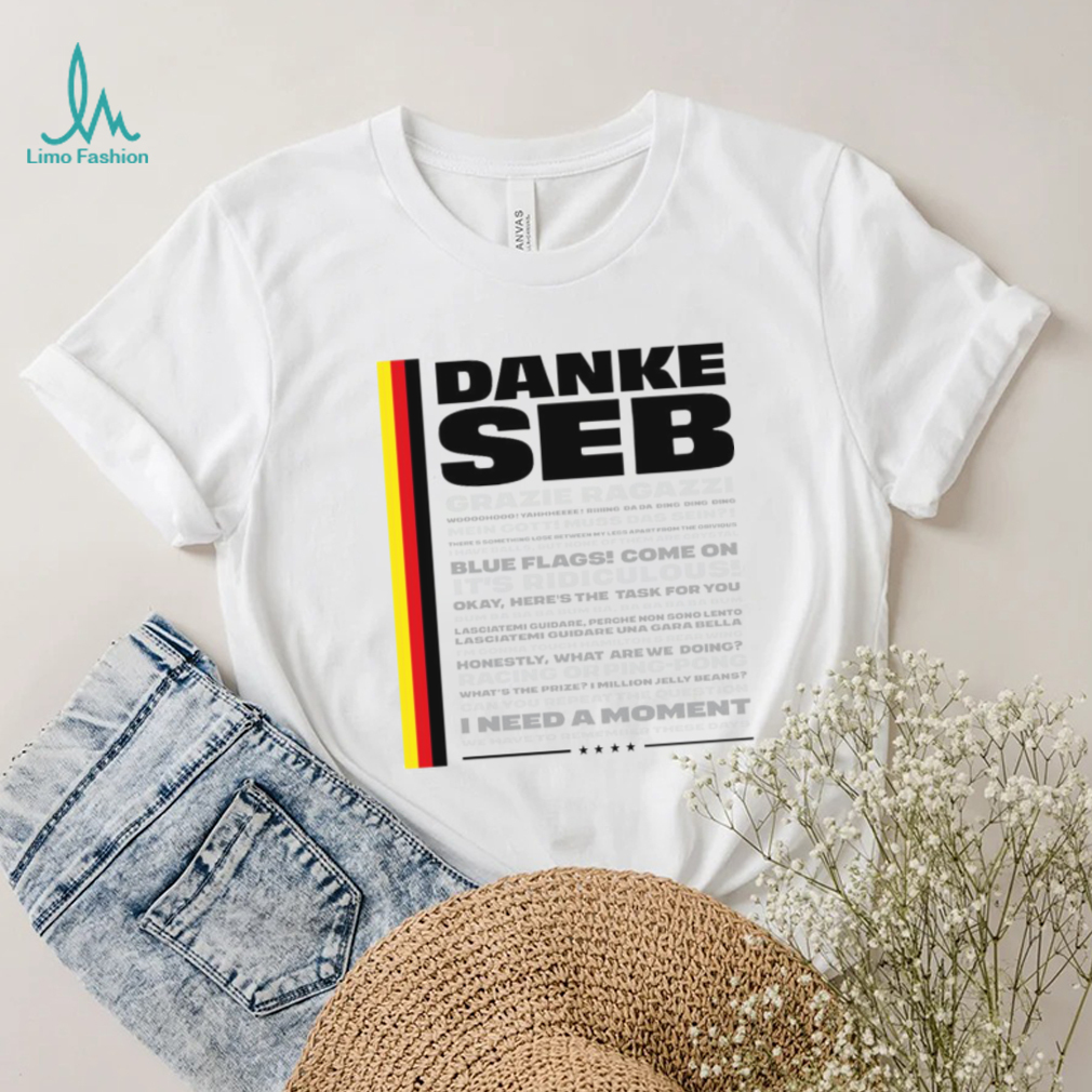 Danke Seb Grazie Ragazzi I Need A Moment logo T Shirt Danke Seb Grazie Ragazzi I Need A Moment logo T Shirt
